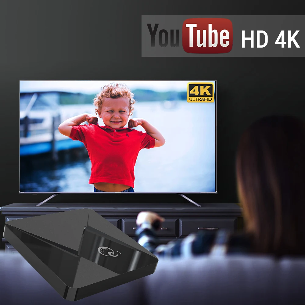 ТВ приставка Android 9 0 Q1 2 Гб 16 телеприставка Youtube 4G Wifi 4K Play Store Top Box|ТВ-приставки и