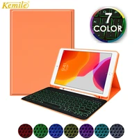 backlit keyboard case for ipad pro 11 2020 keyboard case w pencil holder for ipad 8th 10 2 2020 air 3 10 5 7th 10 2 cover keypad