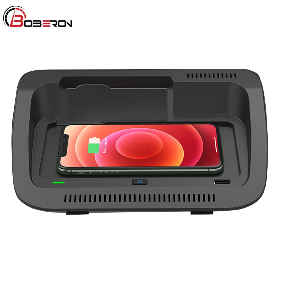 

Car QI Wireless Charger Center Console Phone Fast Charging Pad Holder For Toyota RAV4 for Wilanda 2019 2020 2021