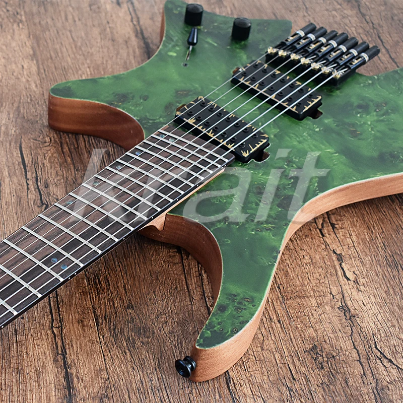 Krait безголовая гитара 7 струн strandberg безголовая гитара ольха дерево burl Топ