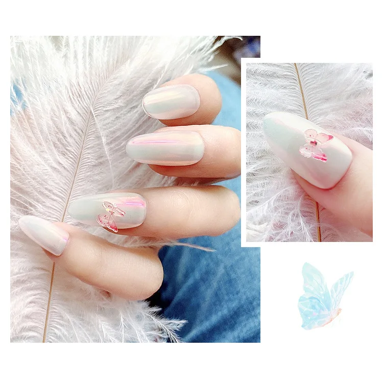 1 г 6 цветов ледяной прозрачный модный зеркальный порошок русалки Хромовый