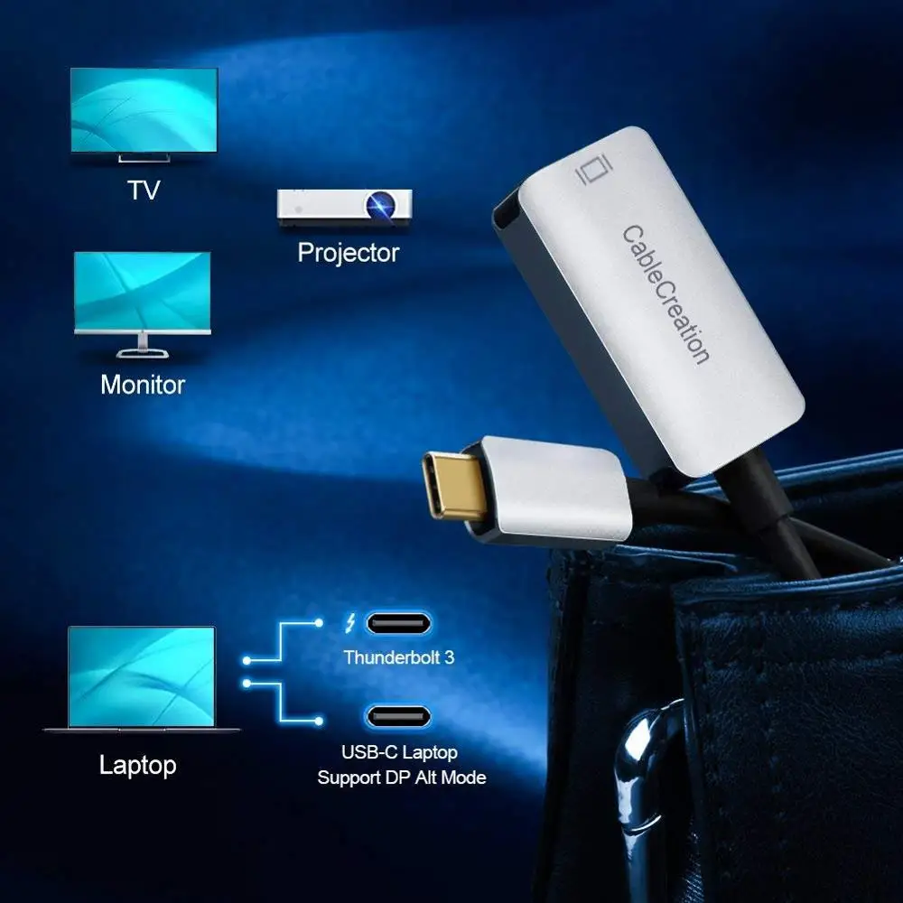 Адаптер USB C к HDMI кабель типа 4K @ 30Hz адаптер совместимый с MacBook Pro iPad Huawei Mate 20 и т. Д. |