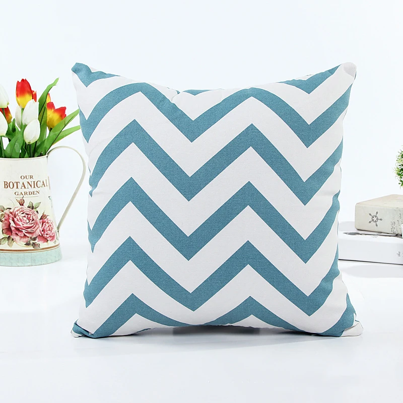 Новый дизайн сплошной холщовый волнистый узор модная простая наволочка красный