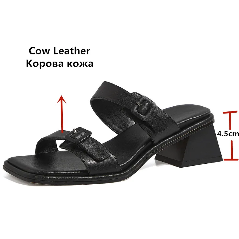 Женские босоножки с открытым носком FEDONAS черные повседневные туфли на высоких