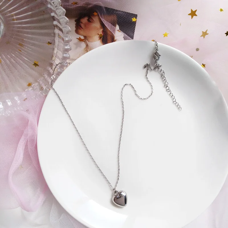 Романтическое ожерелье с подвеской в форме маленького сердца для женщин и