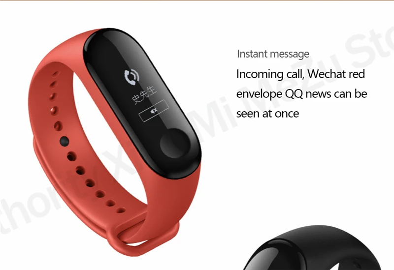 Origina Xiaomi mi Band 3 Смарт-Браслет фитнес-браслет mi Band 3 сенсорный экран частота сердечных сокращений смарт-браслет для Android IOS