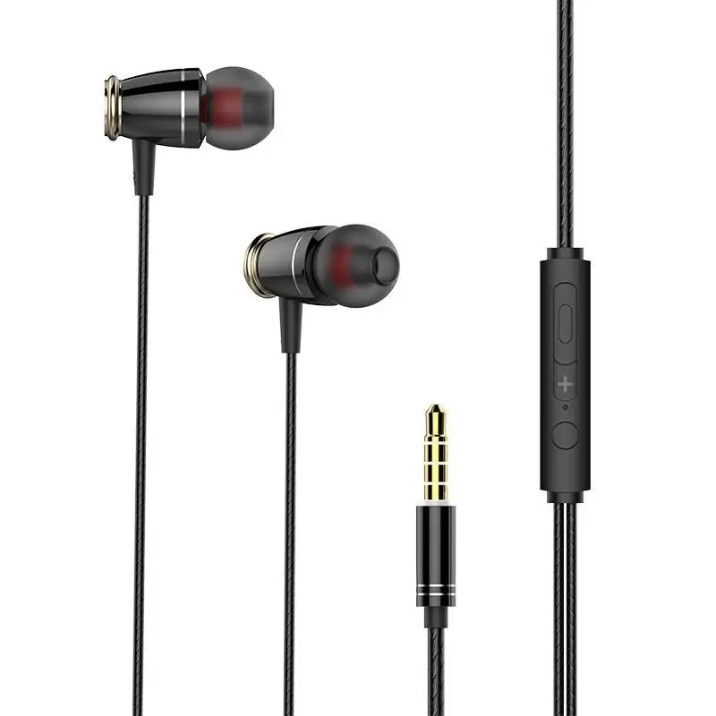 

M6 3.5mm Wired In Ear Headsets Noise Cancelling Sport Music Earphones Headphone with Microphone For Mobile Phone PC Computer