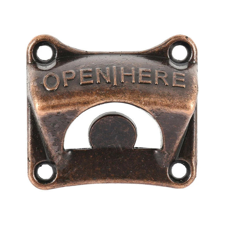

Opener Zinc Alloy Wall Hanging Wall Hanging Bottle Opener Accessories Beer Bottle Opener Square Bronze Beer Driver