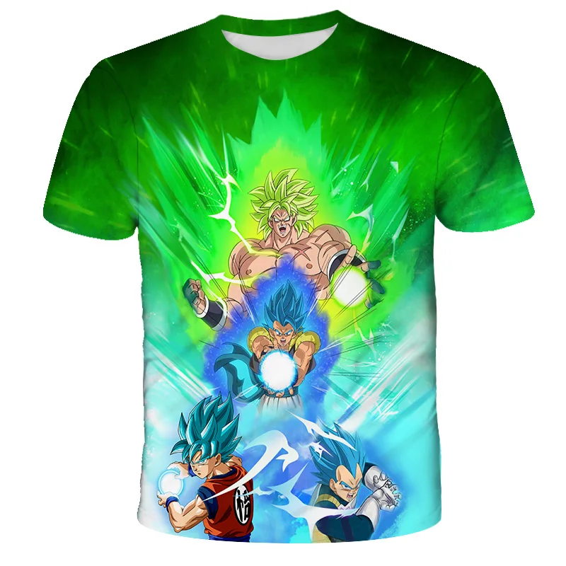 

3D Boys T-Shirts Summer Kids 2021 The New Anime Fashion Girls Clothes Clothing 4T-14T Game Hot Selling Fashion Cartoon Pattern