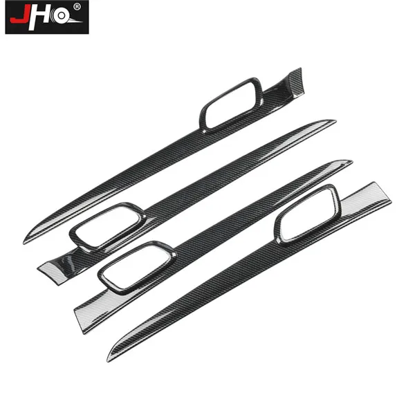 Inner Door Handle JHO автомобильные аксессуары, пластиковая накладка из углеродного волокна для- Jeep Grand Cherokee Laredo Limited - Название цвета: Inner Door Handle