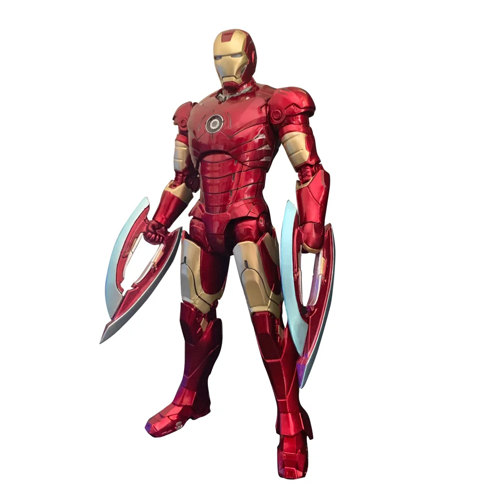

Marvel ZD toy Iron Man MK2MK3MK4MK5MK6 digital figure hand-made dynamic model Avengers Tony Stark doll Action figu birthday gift