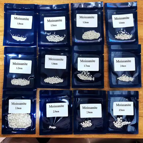 Wholesale price, size 1.0 ~ 6.5 mm, color D E F, round neckline, laboratory grown free muassanite, stone, tested positive