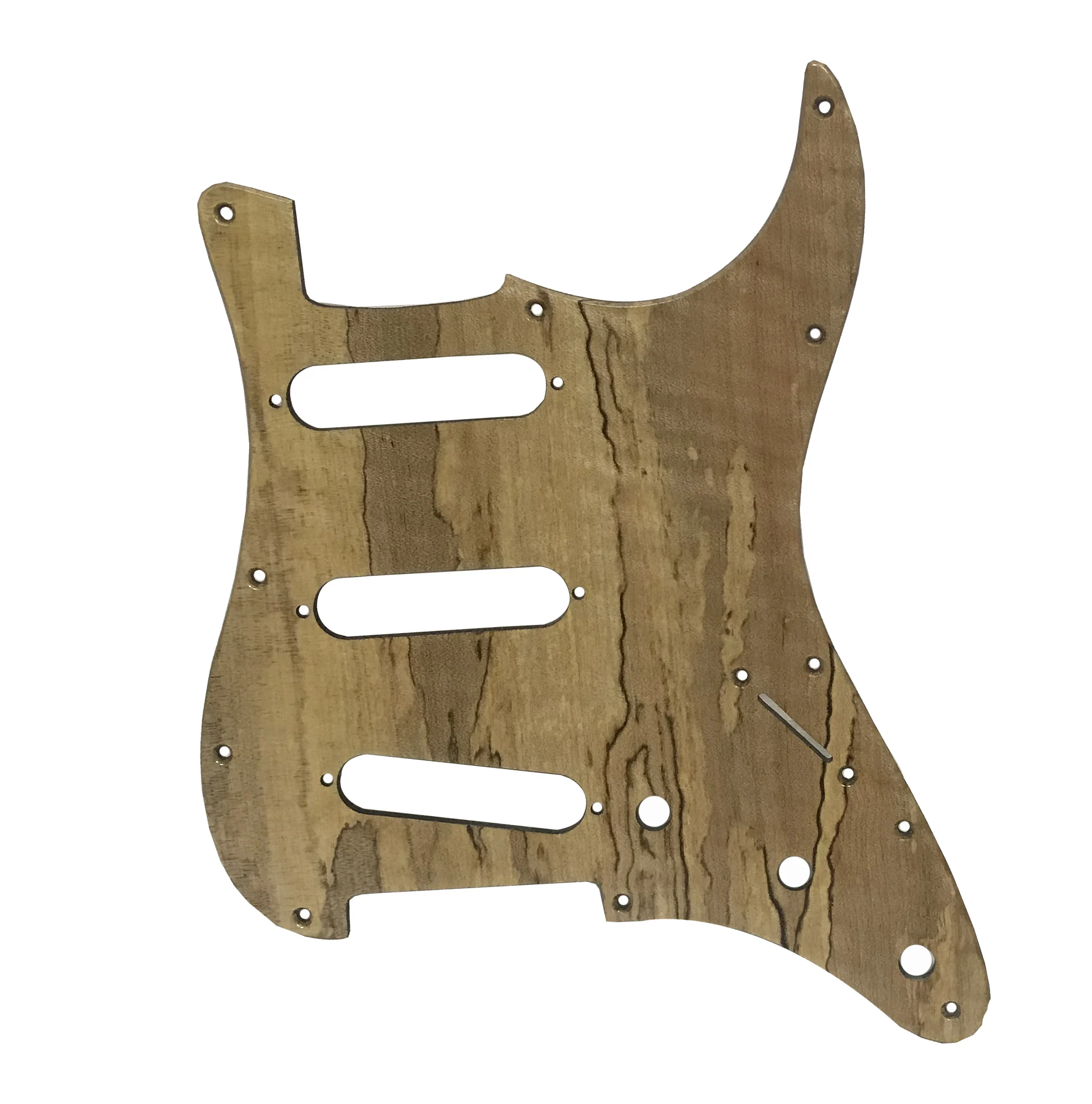 

1 Pcs High Quality Splated Maple Wood Strat Guitar Pickguard Scratch Pick Guard Electric Guitar Plate Solid Wood SSS