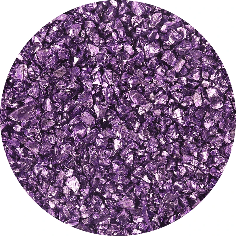 

Mixed Color Chameleon Nail Gravel Glitter Small Irregular Glass Plating Beads For Nail Art 3D Decoration Stone In DIY Tips