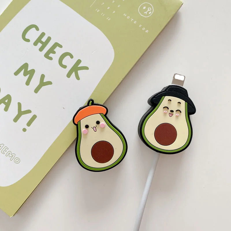 cartoon animal cable protector for iphone huawei usb charging cute cable cord holder protective case earphone cable decor cover free global shipping