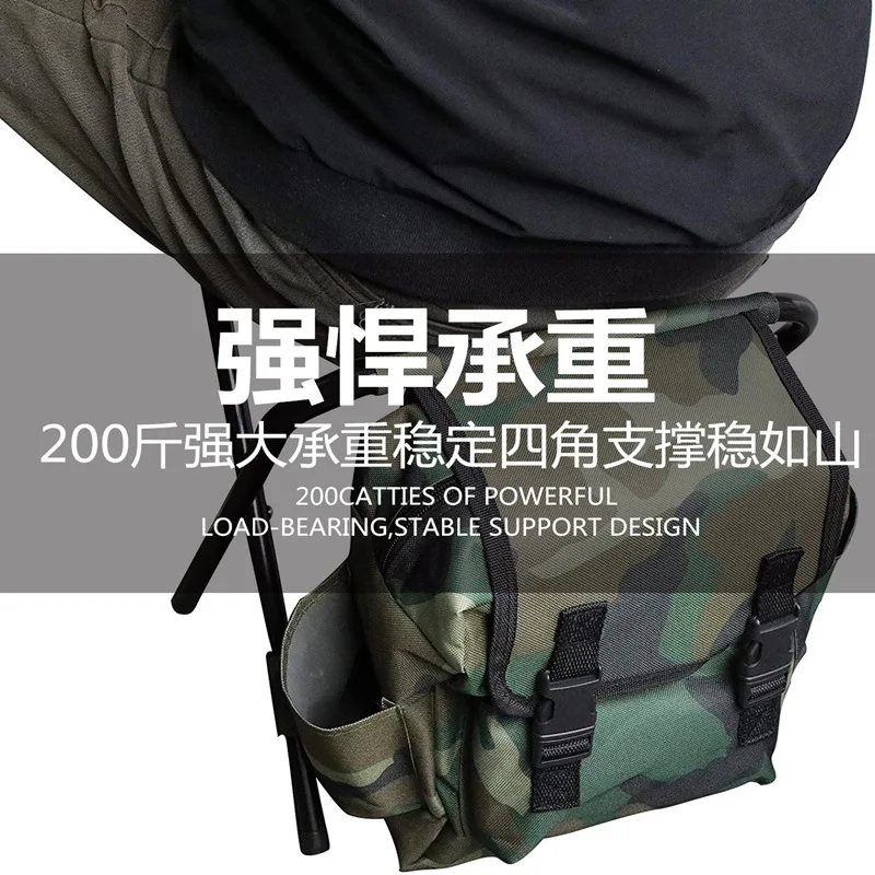 

Folding Portable Fishing Chairs Outdoor Travel Folding Backpack Chair Hiking Beach Camping Stool Picnic Bag Hunting Climbing