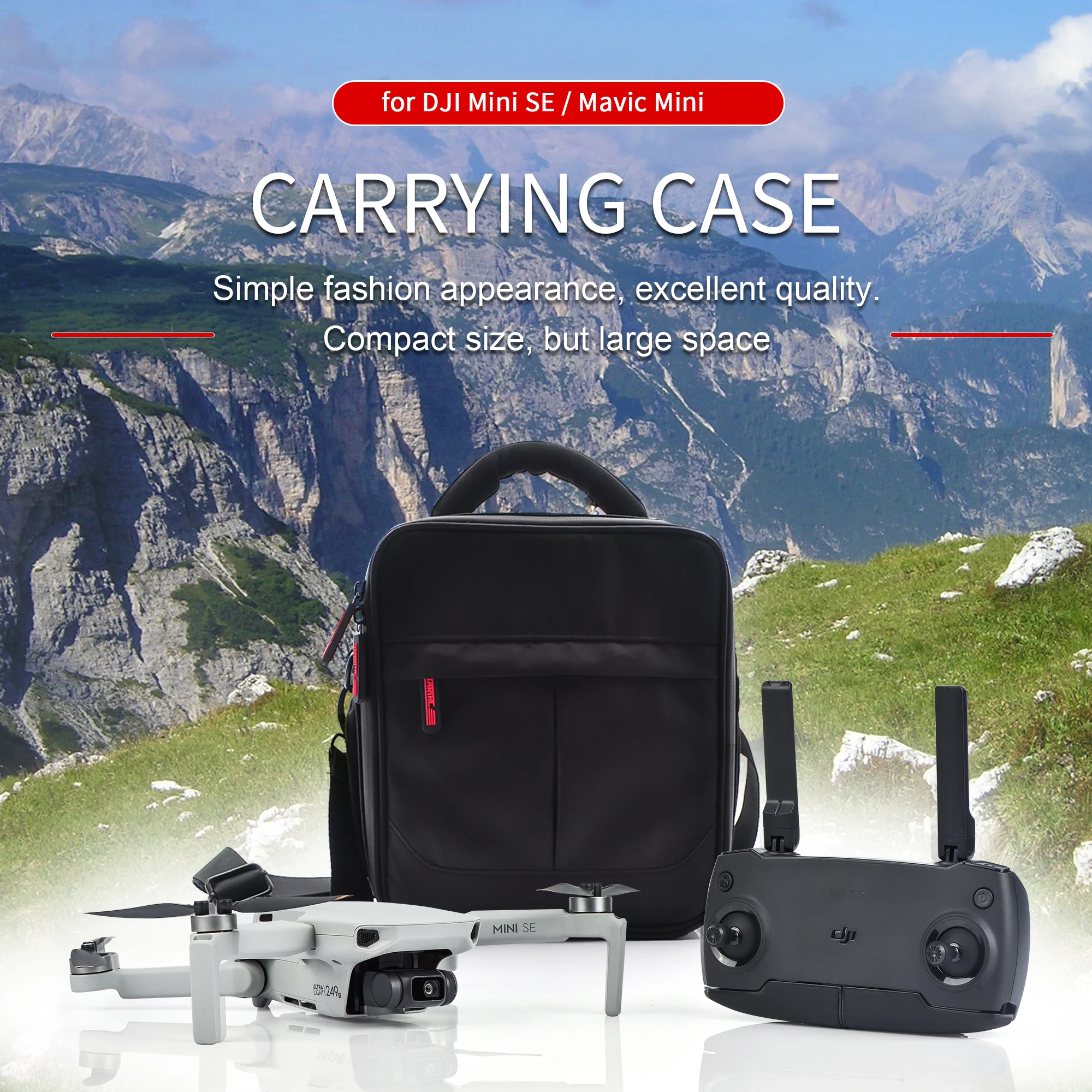 

Чехол для переноски DJI Mini SE, сумка для хранения, водонепроницаемая Портативная сумка через плечо, сумка для DJI Mavic Mini / Mini SE, аксессуары для дро...