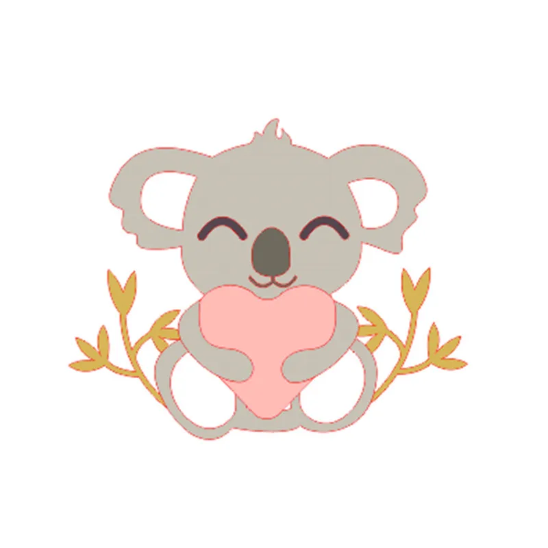 Металлические Вырубные штампы YaMinSanNiO Koala трафареты Love Man для рукоделия
