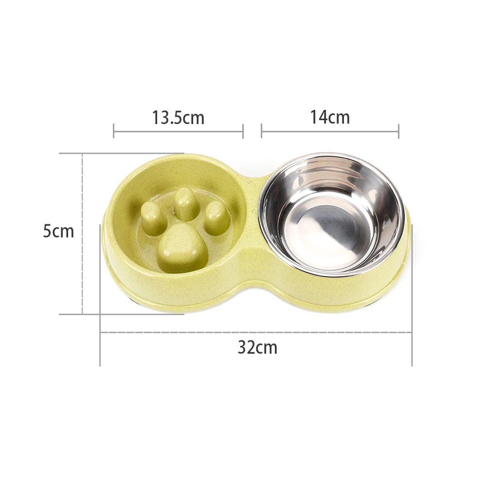 Портативная настольная миска для щенков замедления еды предотвращения ожирения