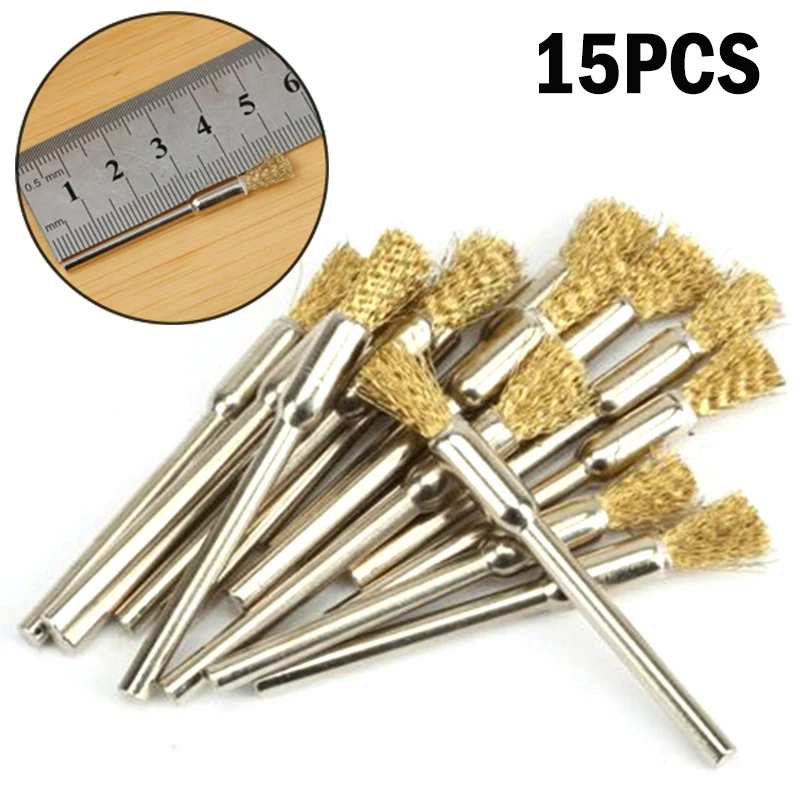 

15 Pieces Kit Electric Replacement Equipment Wire Brushes For Power Drills Tools