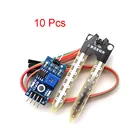 Измеритель влажности почвы 10 шт., умный электронный гигрометр, датчик влажности воды, модуль обнаружения влажности