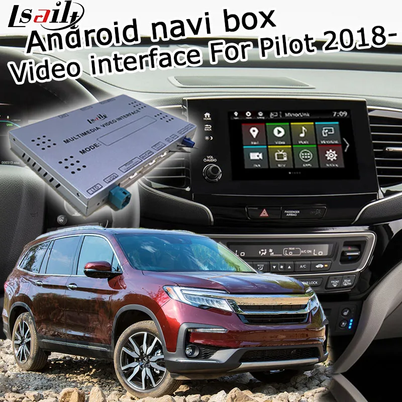 Android / carplay коробка интерфейса для Honda Pilot 2018 видео интерфейс GPS навигационная