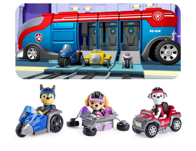 Paw Patrol Mission Cruiser музыкальная база игрушечный автобус набор собак Райдер аниме