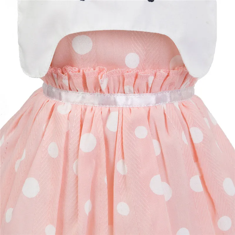 Милая одежда для домашних питомцев маленьких собак с принтом кошек летнее платье