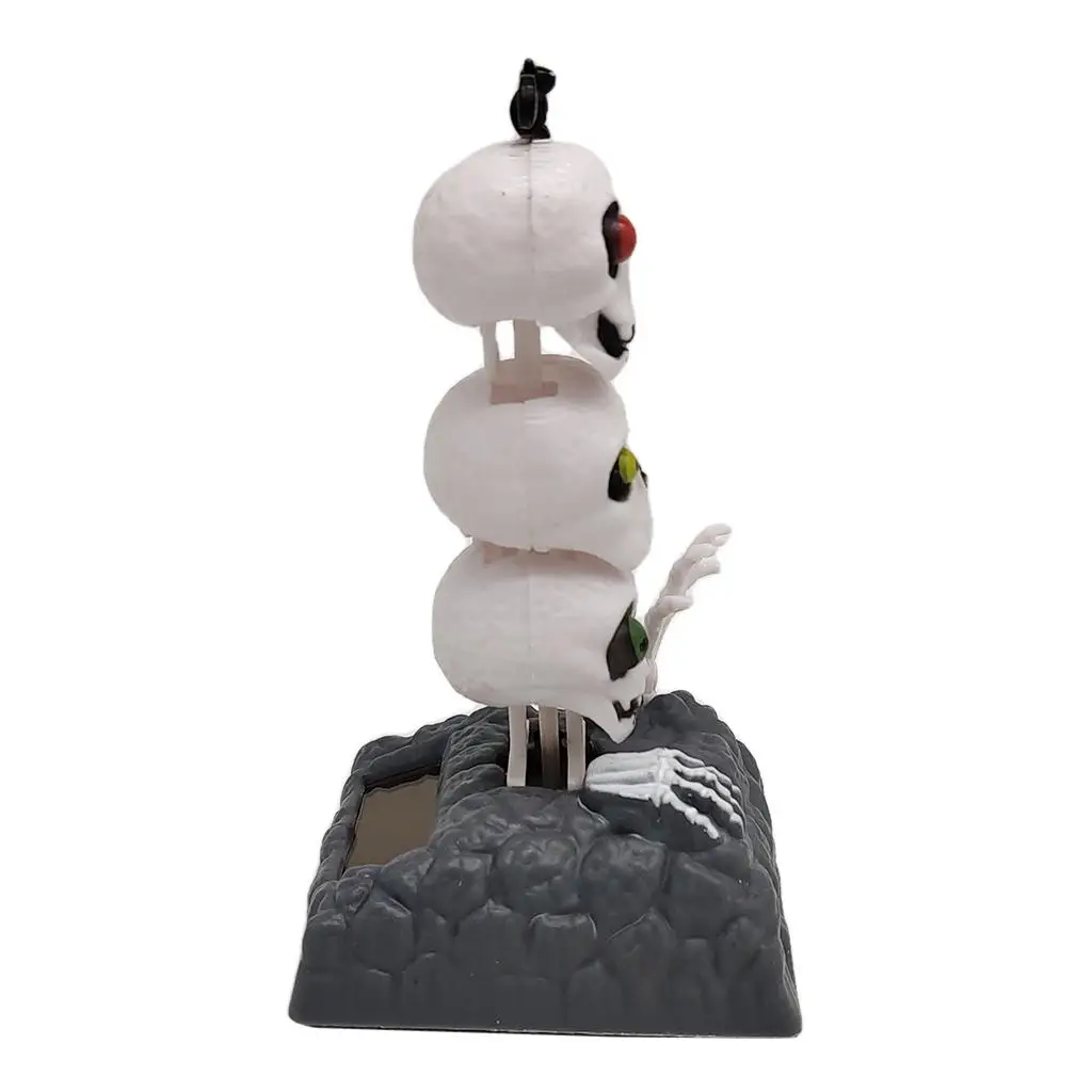 

Creative Solar Swing Head Skull Head Car Ornaments Home Desk Decoration Toy