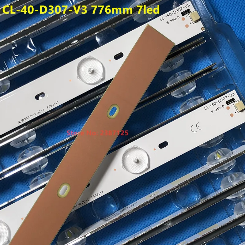 1 комплект(3 шт.) CL-40-D307-V3 светодиодный Подсветка BE12F01YT00S3Y720871 UBE12F01YT00S42S01231 для 40PFL5708 40PFL3188 40pfg4109/40phg4109