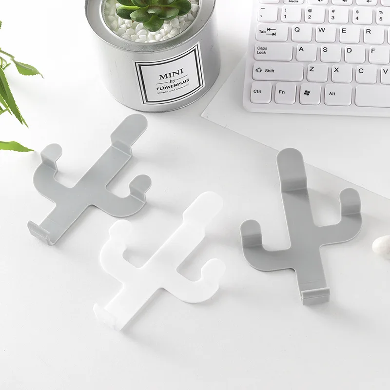 Крючки в форме кактуса самоклеящиеся стеллажи для одежды витрины держатель