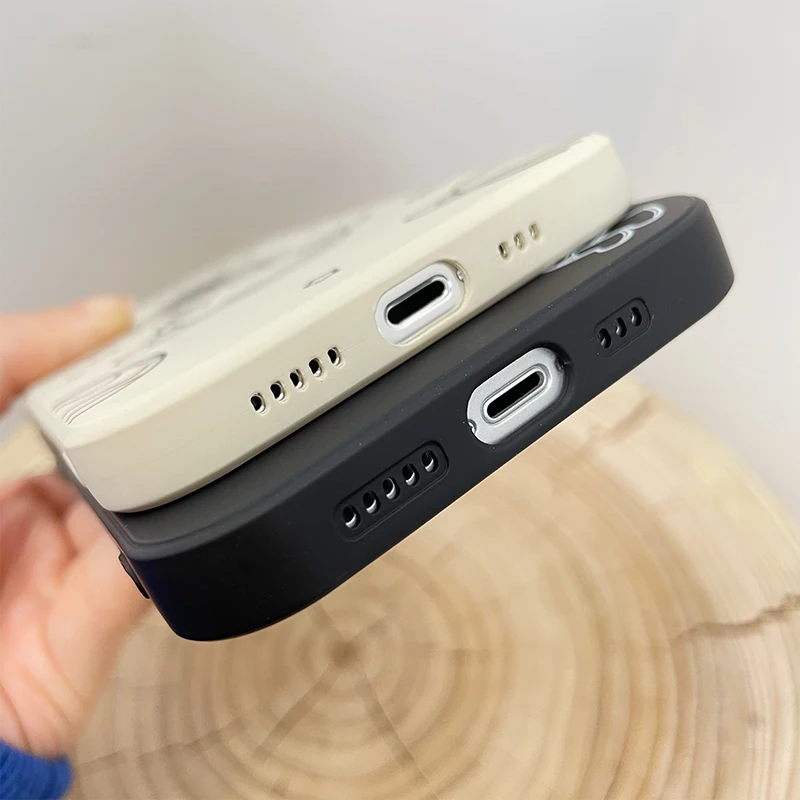 

Liquid silicone Cartoon Astronaut Soft Case For iphone 12 11 Pro Max Mini X XS MAX XR SE 2020 7 8 Plus straight Edge Phone Cover