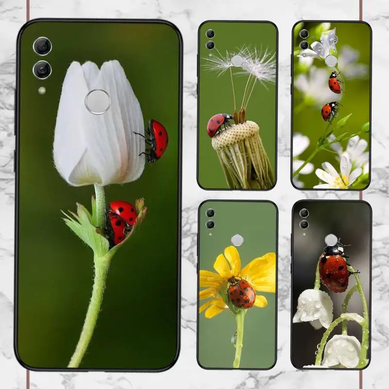 

ladybug daisy four leaf Phone Case For Huawei honor Mate 10 20 30 40 i 9 8 pro x Lite P smart 2019 Y5 2018 nova 5t