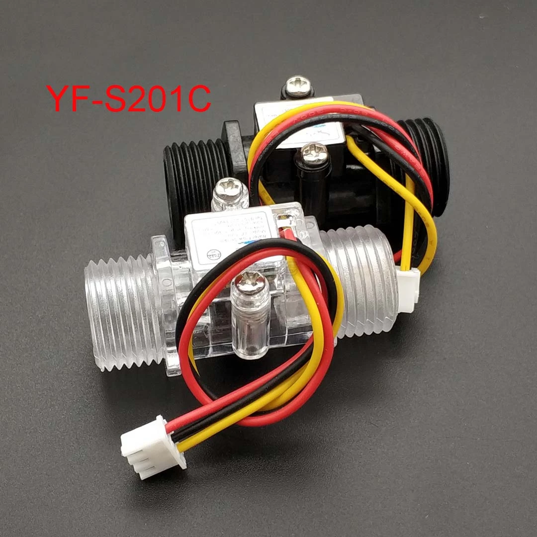 Счетчик расхода воды счетчик расходомер с датчиком холла индикатором Caudalimetro G1/2 0