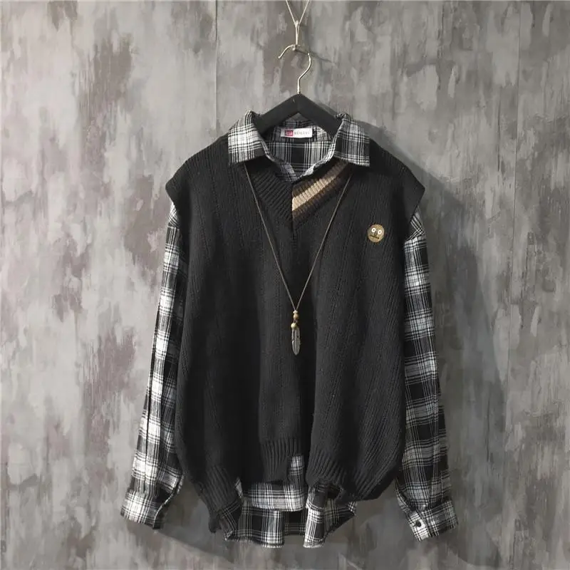 Мужской трикотажный жилет с V-образным вырезом весна-осень | Мужская одежда