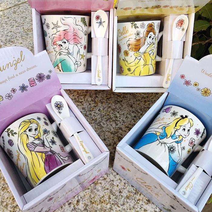 Мультяшная милая маленькая Русалка Ариэль Алиса Рапунцель Принцесса фарфоровая