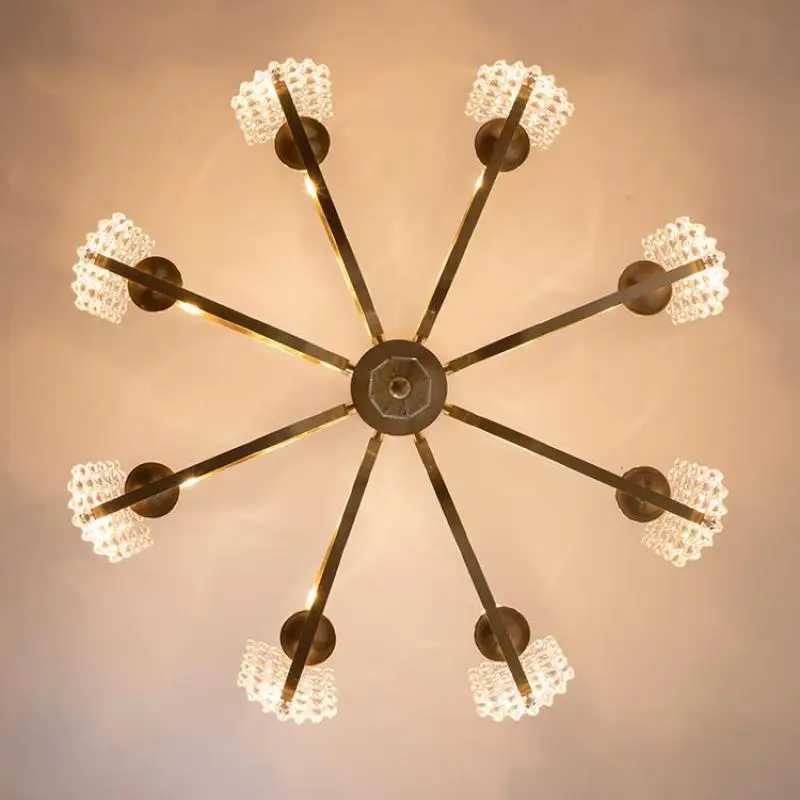 Современная роскошная люстра потолочные светодиодные светильники гостиная