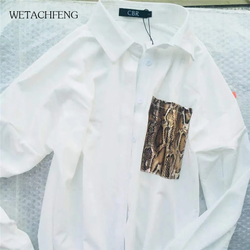 Женский комплект из двух предметов блузка со змеиным принтом и длинные брюки с