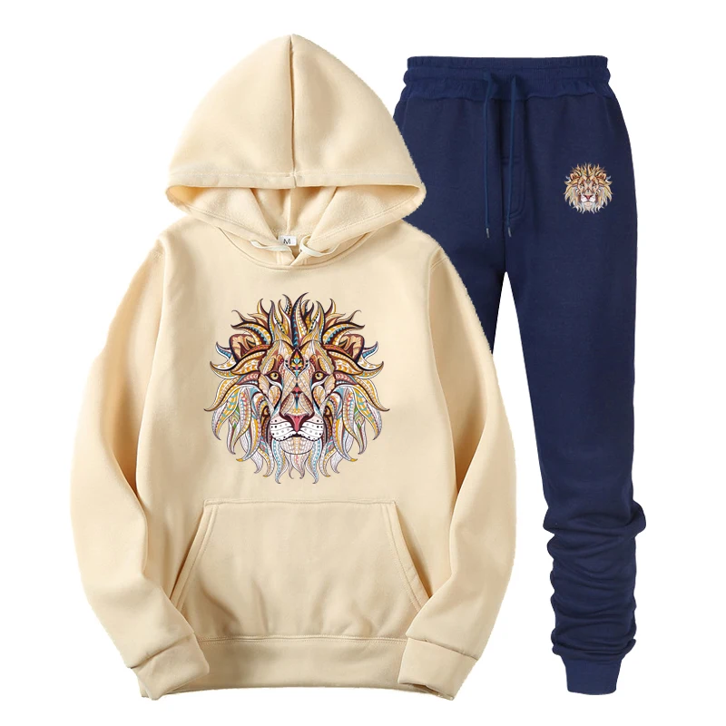 Новая Спортивная одежда на весну и осень мужской спортивный костюм толстовка с