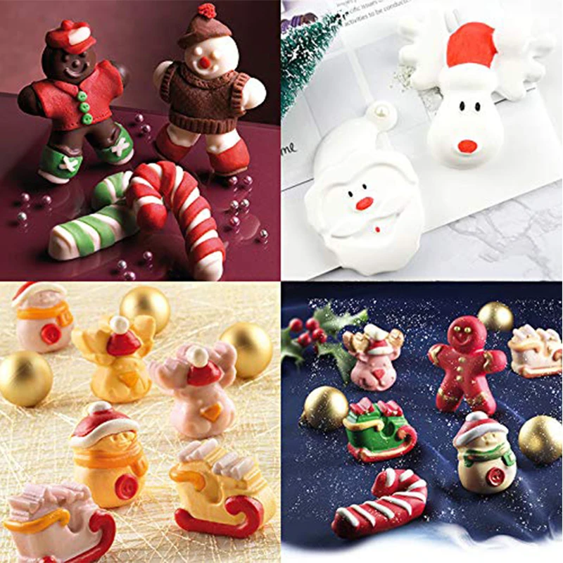 2020 Рождественская елка/Снеговик/Санта Клаус/северный олень/весна 137 силиконовые