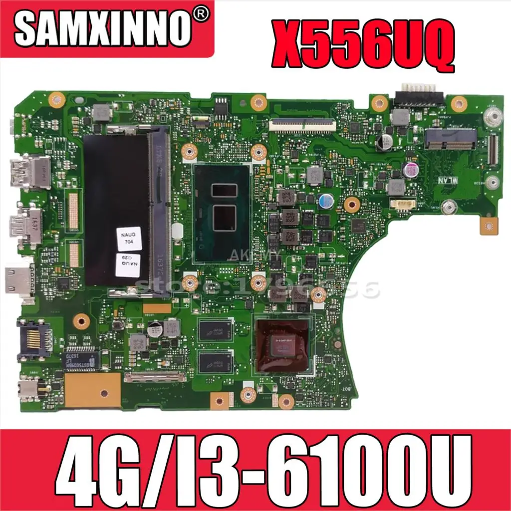 

Akemy X556UV REV 3,1 материнская плата для Asus X556UJ X556UV X556UF X556UR X556UQ X556UQK материнская плата для ноутбука I3-6100U GT940M DDR4
