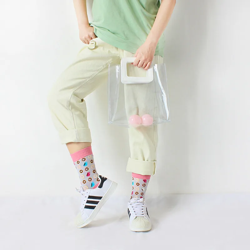 Брендовые корейские Харадзюку новые женские носки авокадо банан свежие фрукты