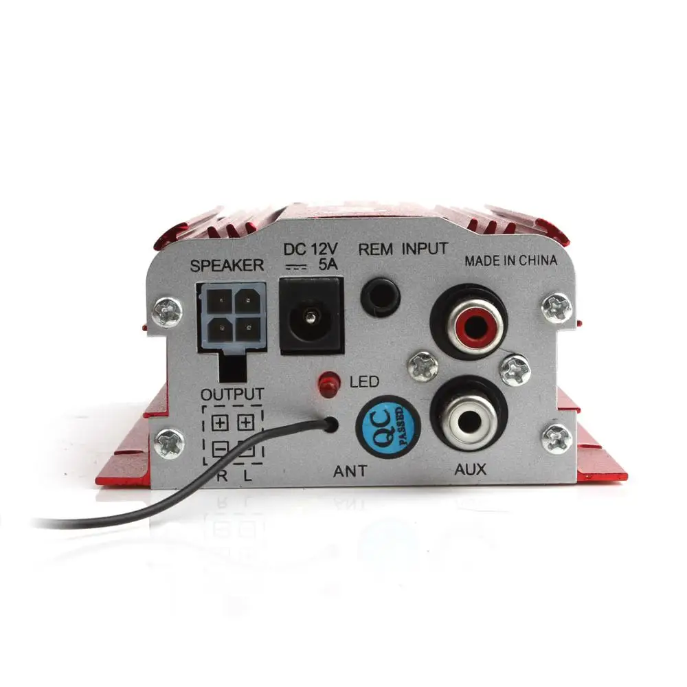 5 шт./лот HIFI 2 канала USB авто мотоцикл домашняя Лодка аудио стерео бас динамик
