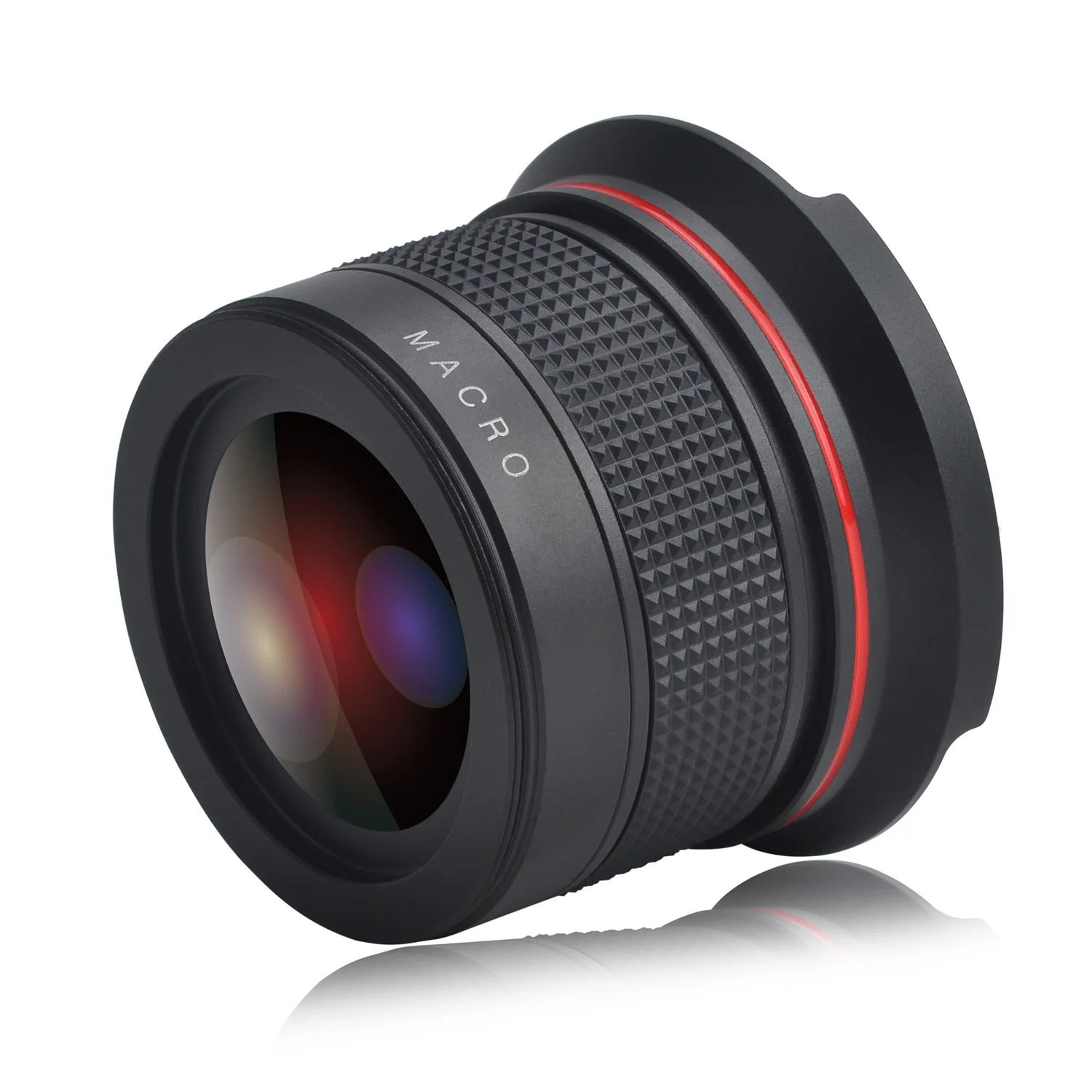 Широкоугольный объектив рыбий глаз 58 мм 0 35x (w/Macro part) для Canon T8i T7 T7i T6i T6 T6s T5i T5 T4i T3i T100