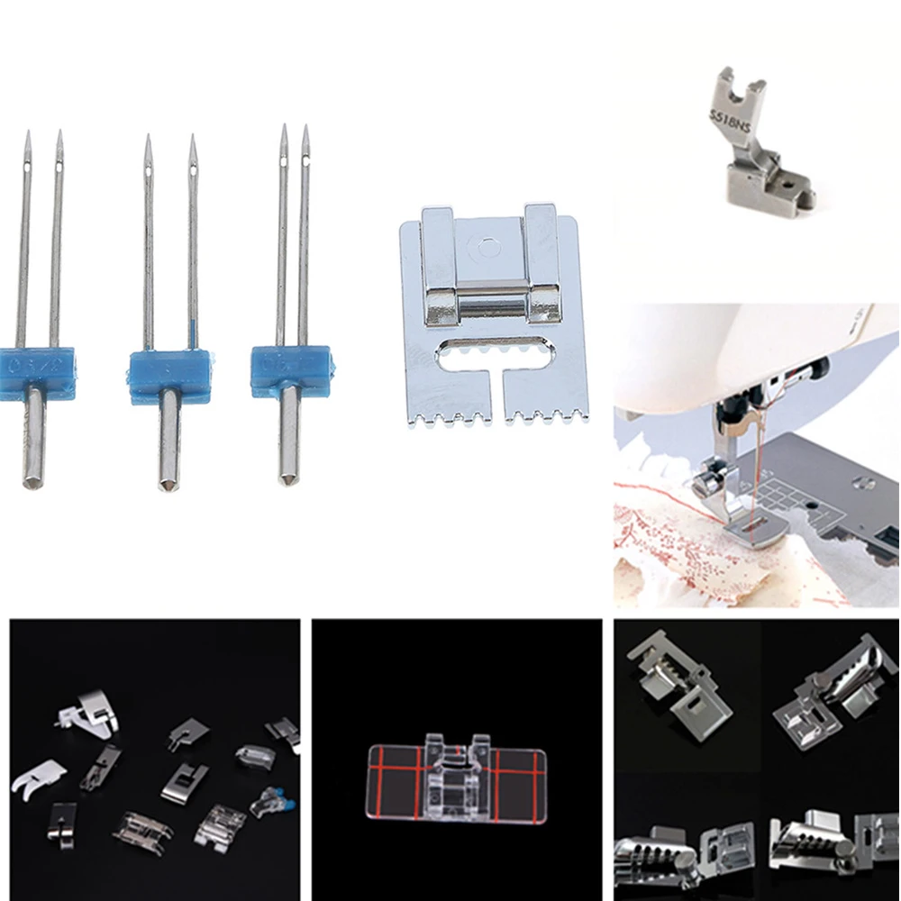 

Domestic Sewing Machine Accessories Presser Foot Feet Kit Set Hem Foot Spare Parts For Brother Singer Janome