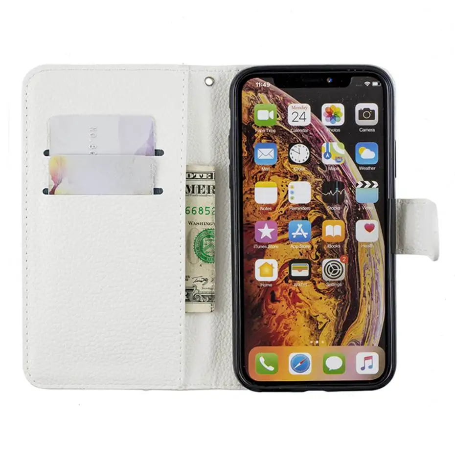 Стразы шикарные бриллианты Флип кожаный чехол для iPhone 5 5S 6 6S 7 8 X XS XR XS Max 11 Pro Max чехол для телефона Capa
