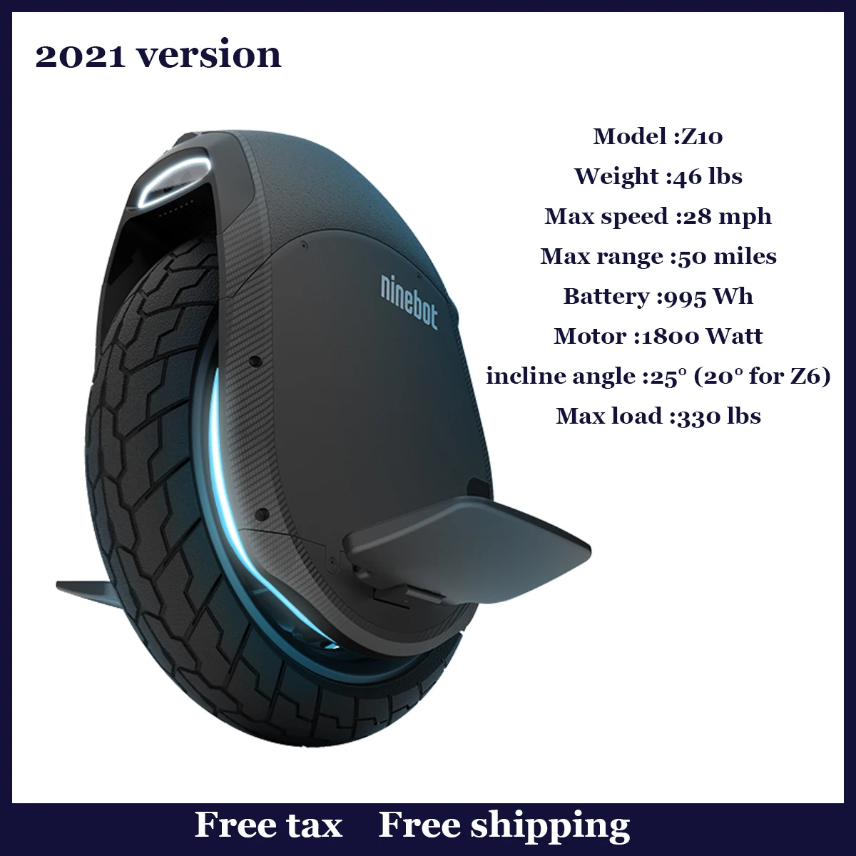 

One Whell Electric Unicycle Ninebot z10 z6