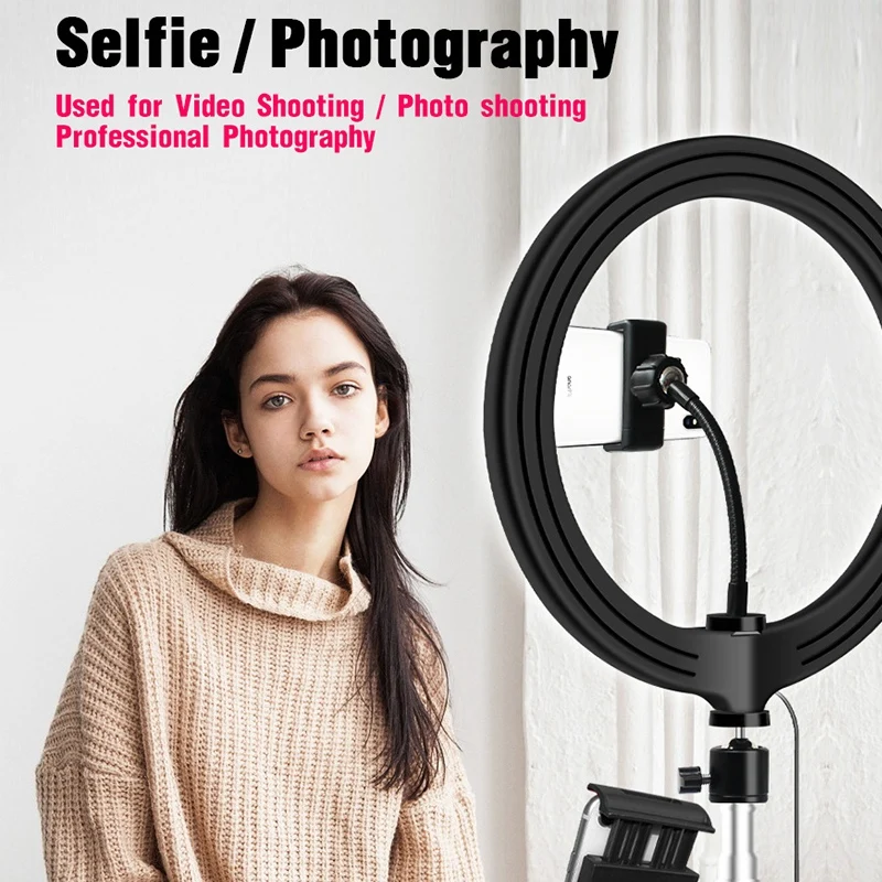 10 дюймов кольцевой светильник с штатив-Трипод стойка для IPad светодиодное