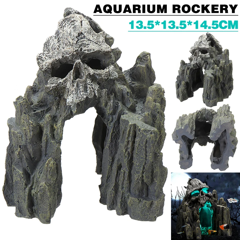 Фон для фотографирования с изображением аквариума горных пещер ландшафта