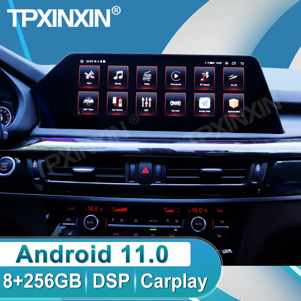 

Android 11 For BMW X5 2009 2010 2011 2012 2013 2014 2015 2016 Car Multimedia Radio Player GPS Navigation Built-in DSP Carplay
